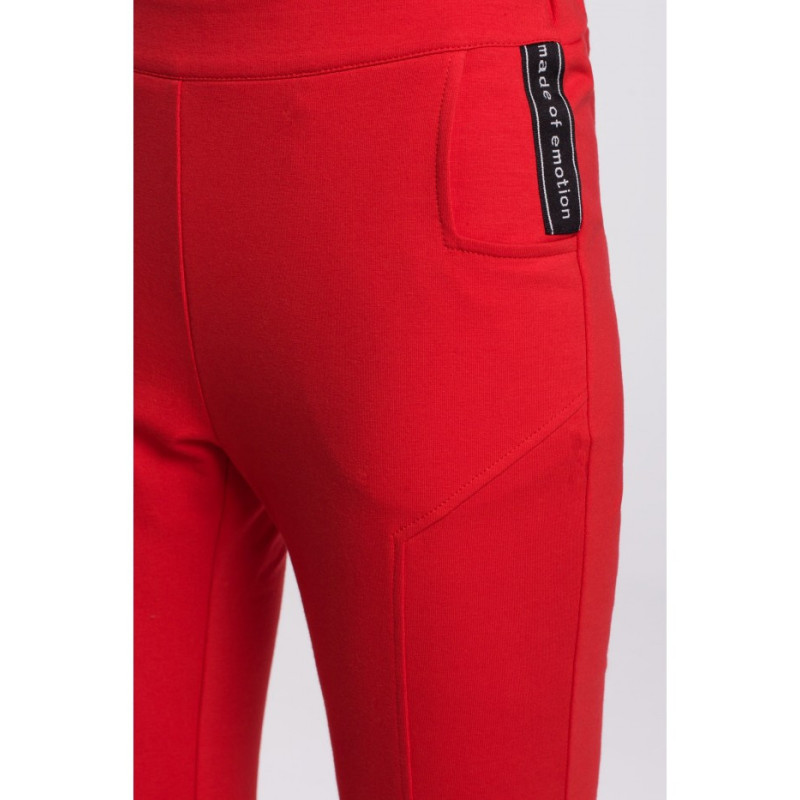 M493 Trousers with rips - red