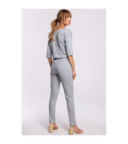 M497 Jumpsuit with bat sleeves - dove color