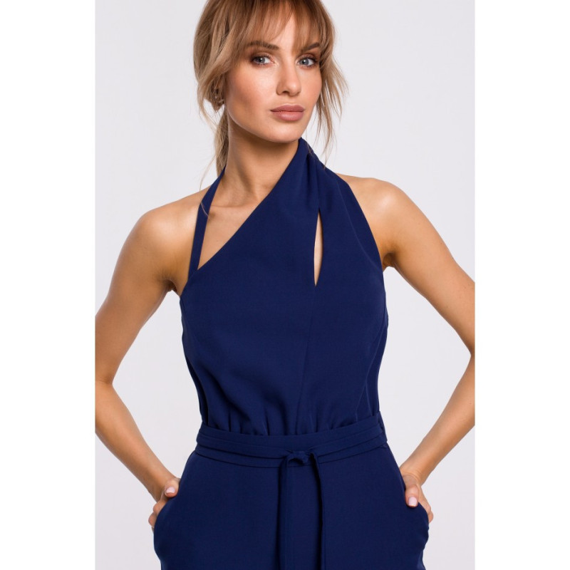 M502 Sleeveless jumpsuit - navy blue