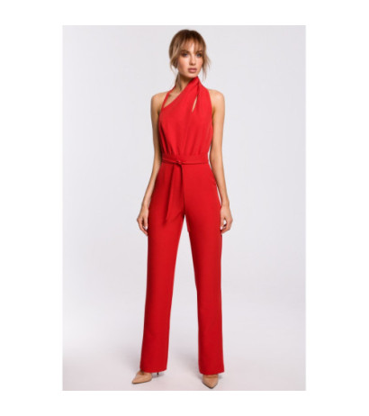 M502 Sleeveless jumpsuit - red