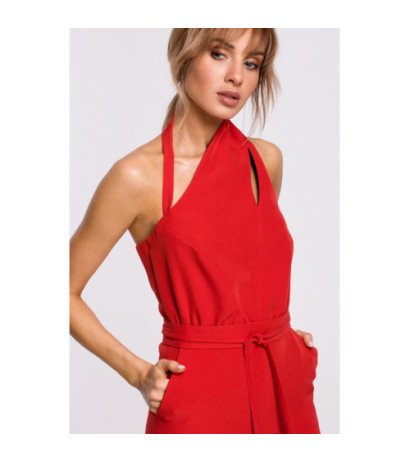 M502 Sleeveless jumpsuit - red