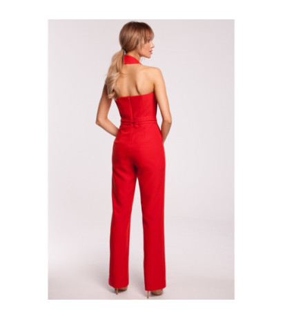 M502 Sleeveless jumpsuit - red