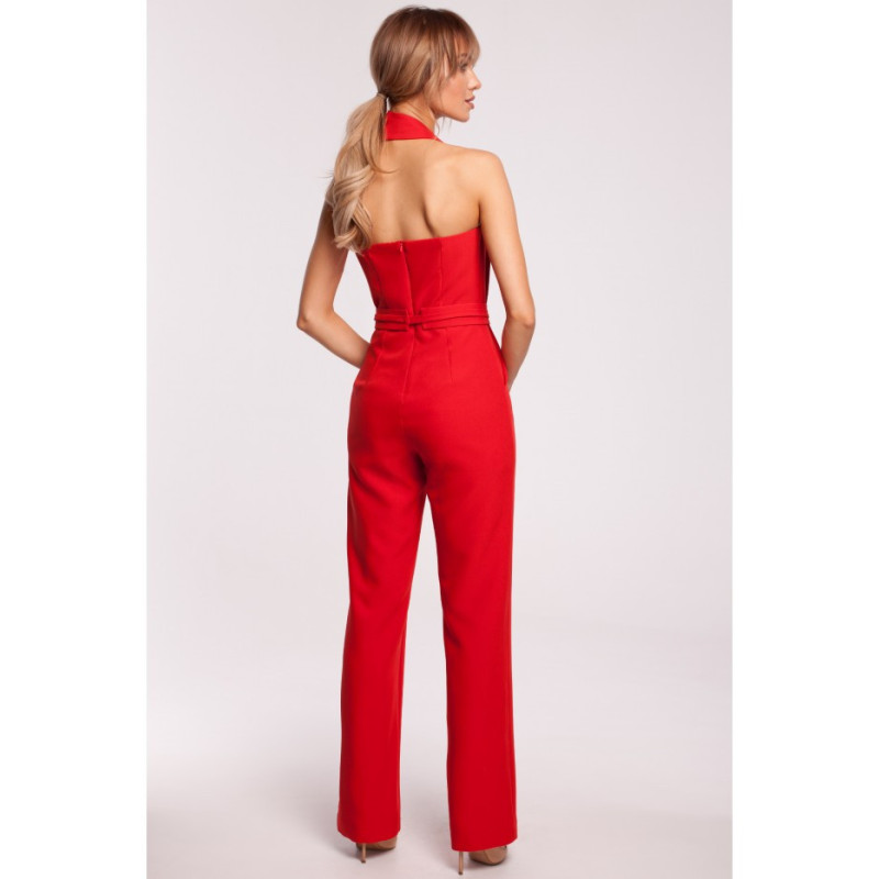 M502 Sleeveless jumpsuit - red