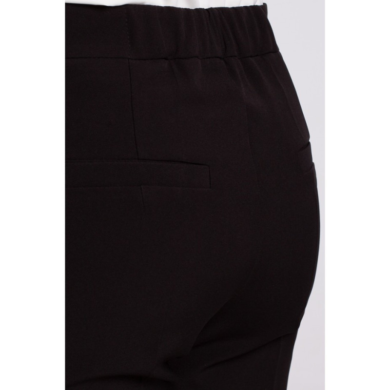 K055 Smooth cigarette pants - black