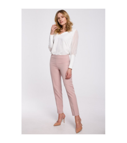 K055 Smooth cigarette pants - dirty pink