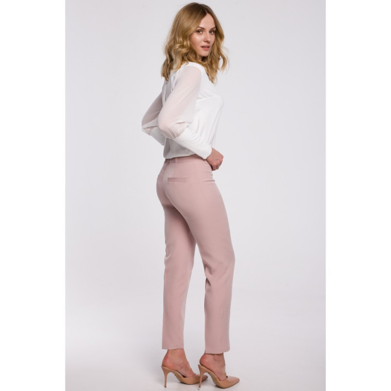 K055 Smooth cigarette pants - dirty pink