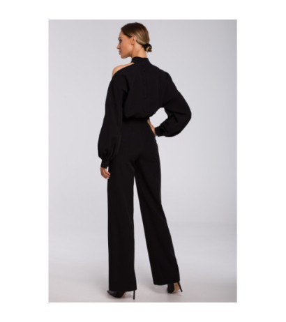 M528 Jumpsuit with buff sleeves - black