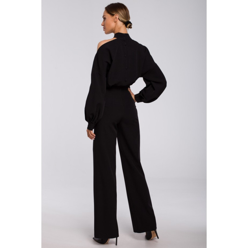 M528 Jumpsuit with buff sleeves - black