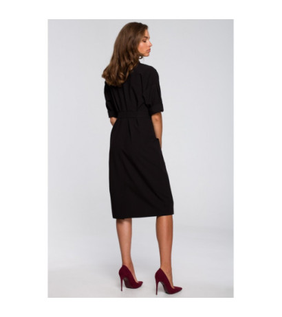 S230 Dress with large pockets - black