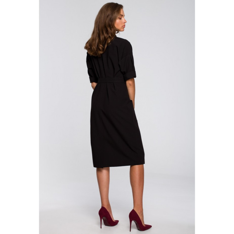 S230 Dress with large pockets - black