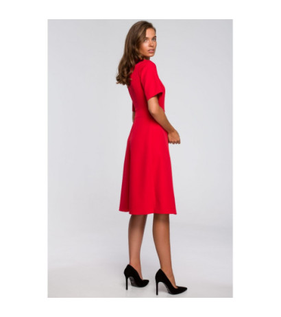 S240 Dress with envelope bottom - red