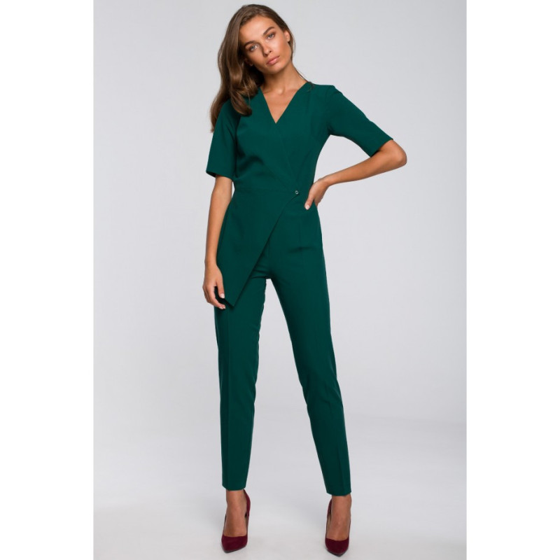 S241 Double-front jumpsuit - green