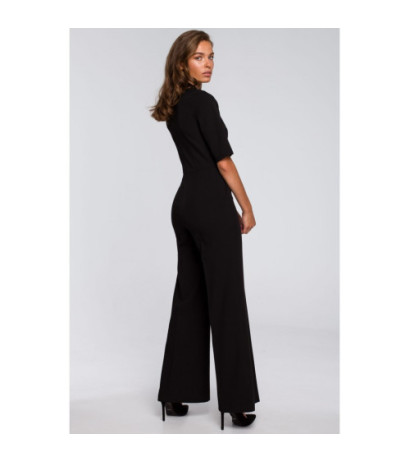 S243 Tiered jumpsuit - black