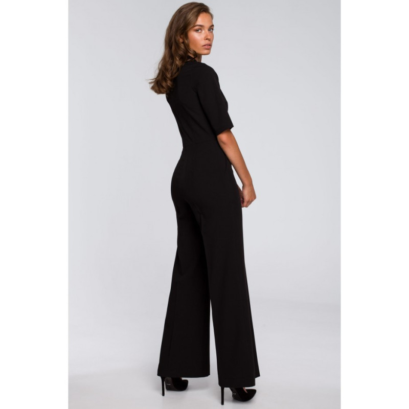 S243 Tiered jumpsuit - black