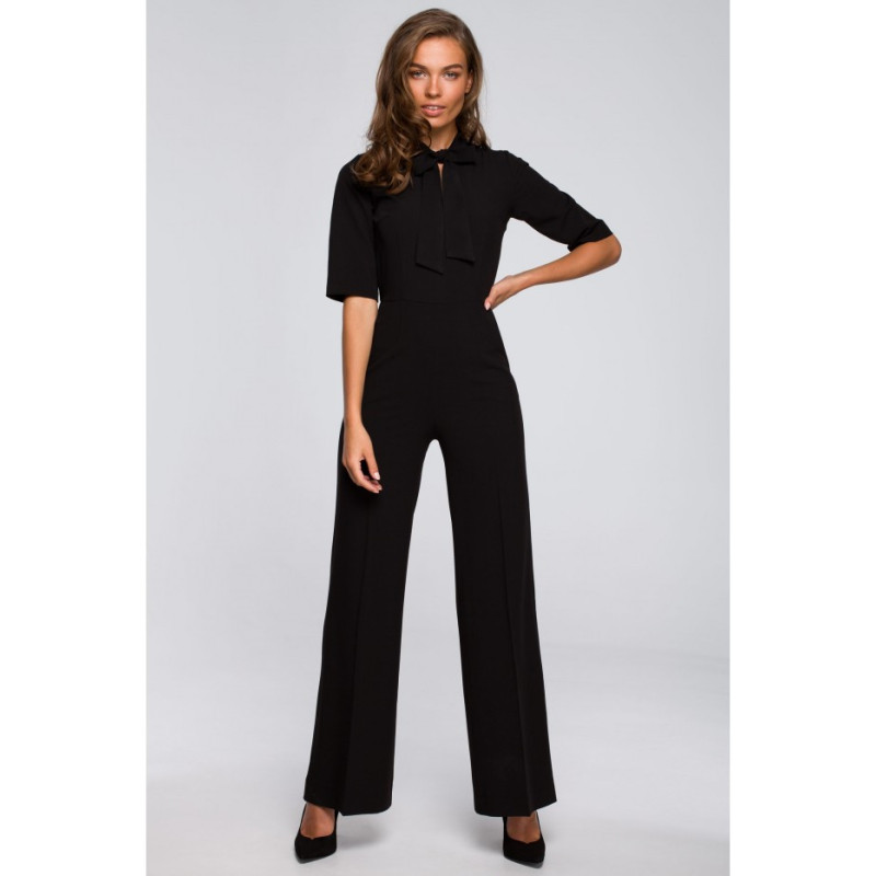 S243 Tiered jumpsuit - black