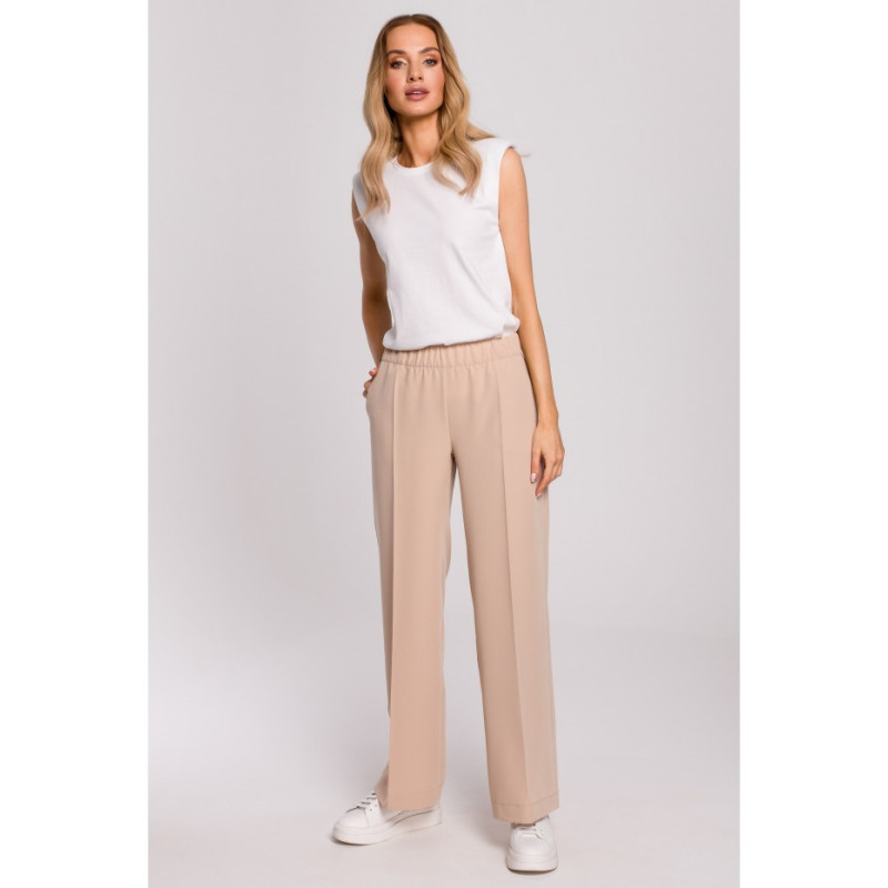 M570 Trousers on Rubber - beige