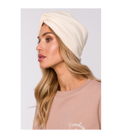 M601 Turban tipa cepure - krēmkrāsaina