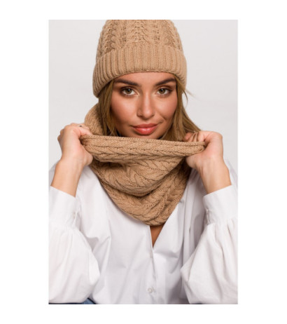 BK082 Ruuduline snood - kameelia