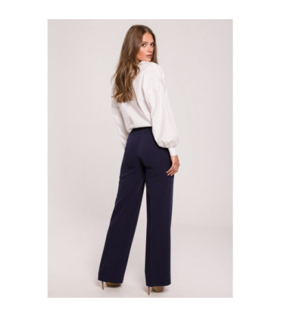 K114 Trousers with straight legs - navy blue