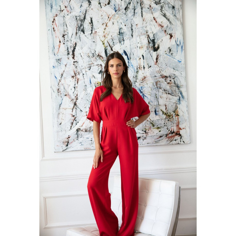 S285 Wide-legged jumpsuit - red