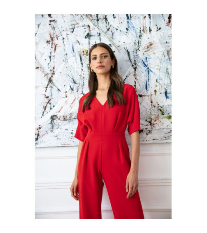 S285 Wide-legged jumpsuit - red