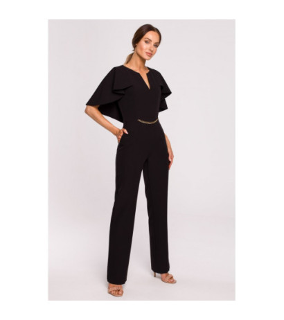 M670 Overalls with cape - black