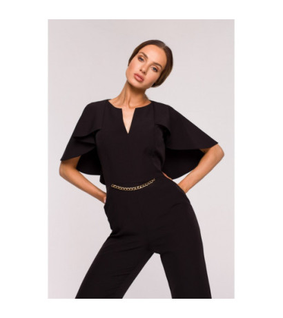 M670 Overalls with cape - black