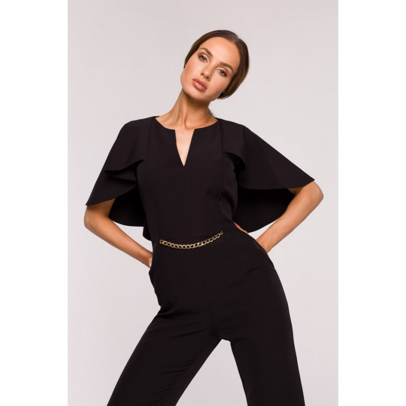 M670 Overalls with cape - black