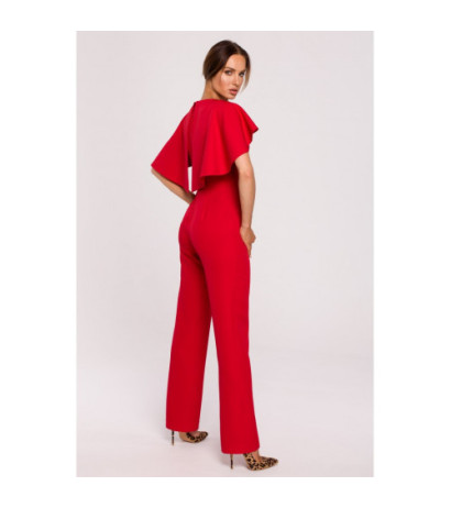 M670 Overalls with cape - red