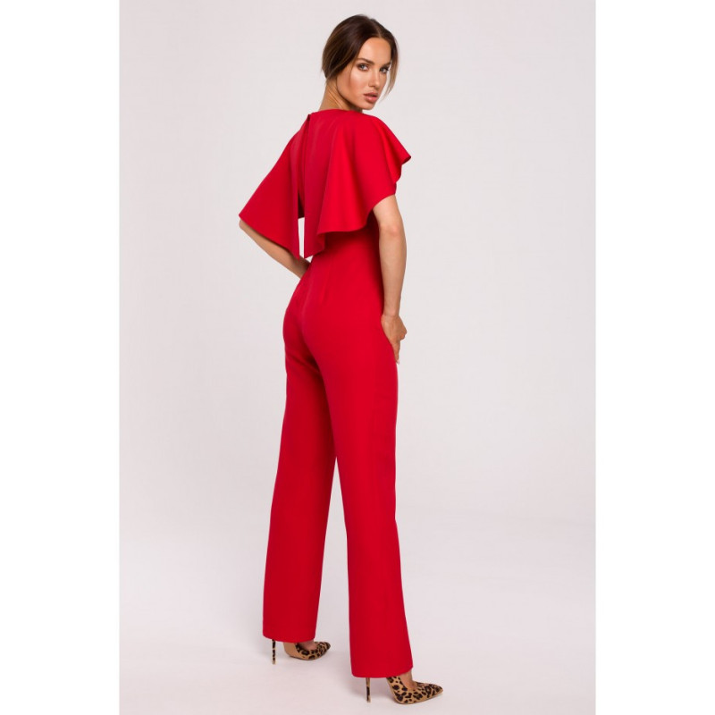 M670 Overalls with cape - red