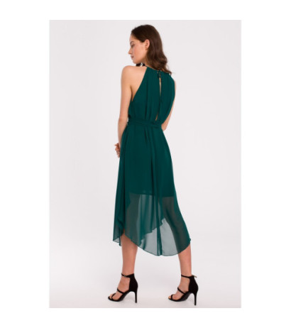 K137 Dress tied around the neck - green