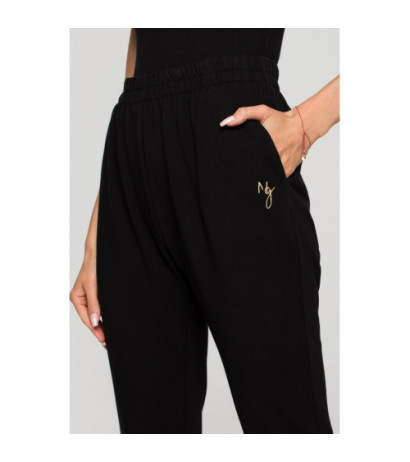 M692 Sweatpants with slits at the bottom - black