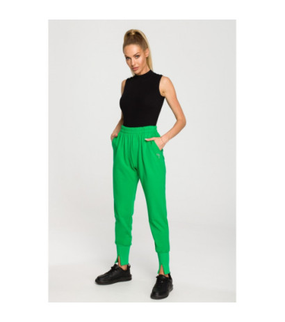 M692 Sweatpants with slits at the bottom - juicy green