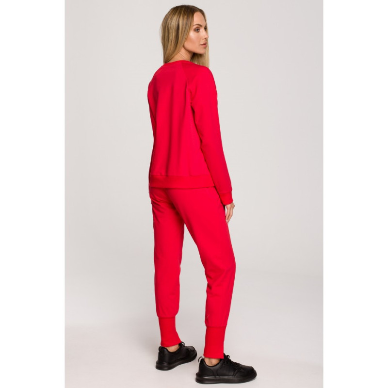 M693 Sweatshirt with embroidery - red