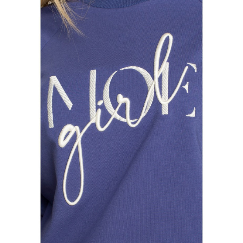 M693 Sweatshirt with embroidery - indigo