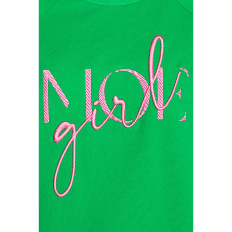 M693 Sweatshirt with embroidery - juicy green