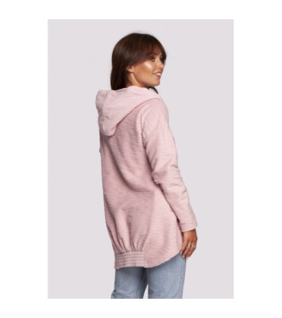 B249 Sweatshirt with chimney and hood - powder blue