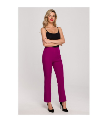 K142 Trousers at the hem - ruby