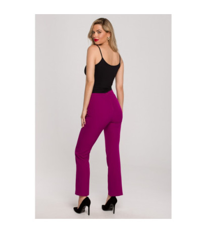 K142 Trousers at the hem - ruby