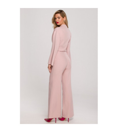 K147 Wide-legged jumpsuit - dirty pink