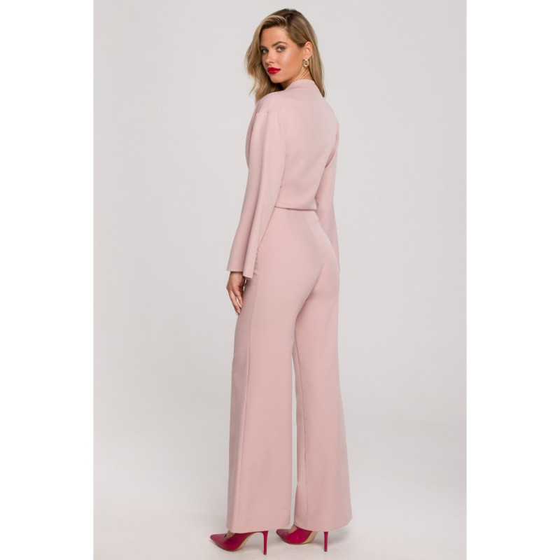 K147 Wide-legged jumpsuit - dirty pink