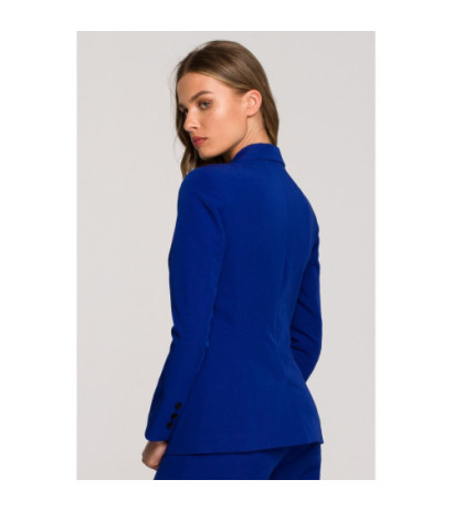 S310 Plain one-button blazer - cornflower