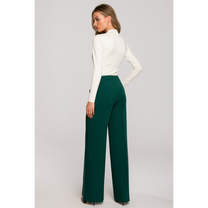 S311 Pants with wide legs - green