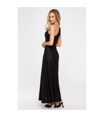 M718 Dress with neckline - black