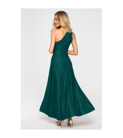 M718 Dress with neckline - emerald