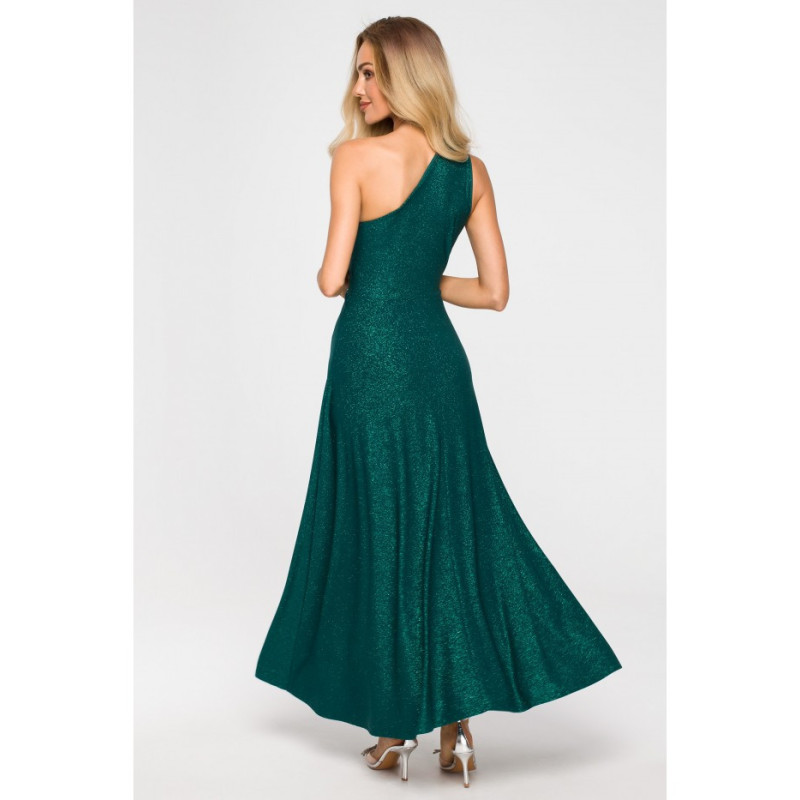 M718 Dress with neckline - emerald