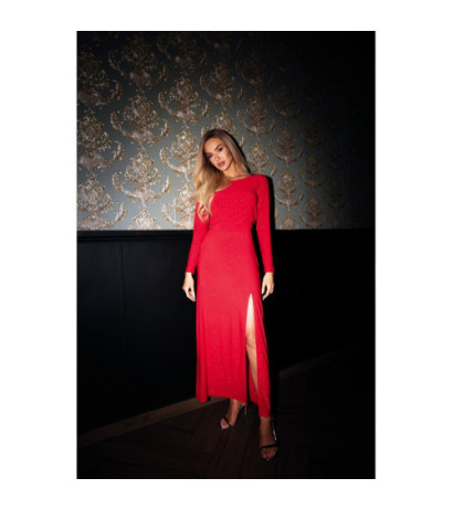 M719 Long-sleeved dress - red