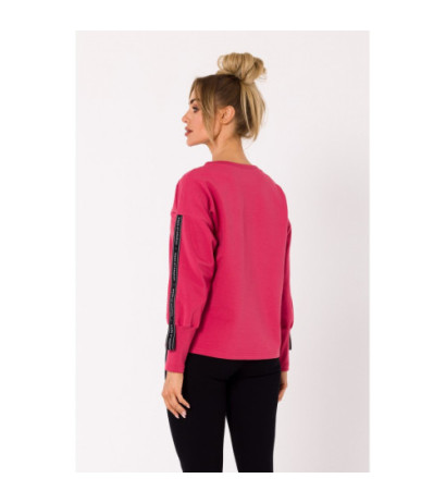 M727 Sweatshirt with stripes - coral