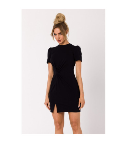 M731 Mini dress with interlacing - black