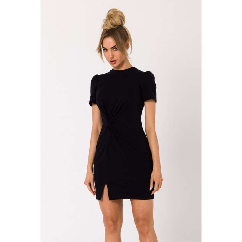 M731 Mini dress with interlacing - black